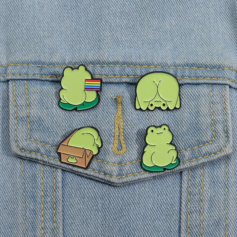 2-7 ชิ้น/เซ็ตสัตว์กบแมว Pins ชุดเข็มกลัดการ์ตูน Sloth รูปที่ 3