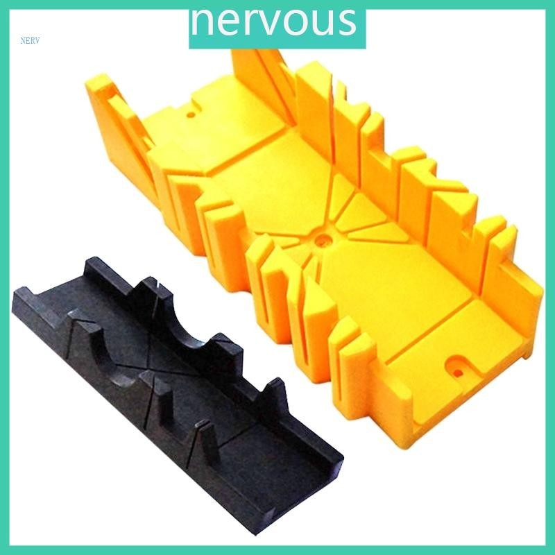 Nerv Miter Saw Box Set พลาสติกหลายมุม Clamping Mitre Box 45 องศา Mitre Box