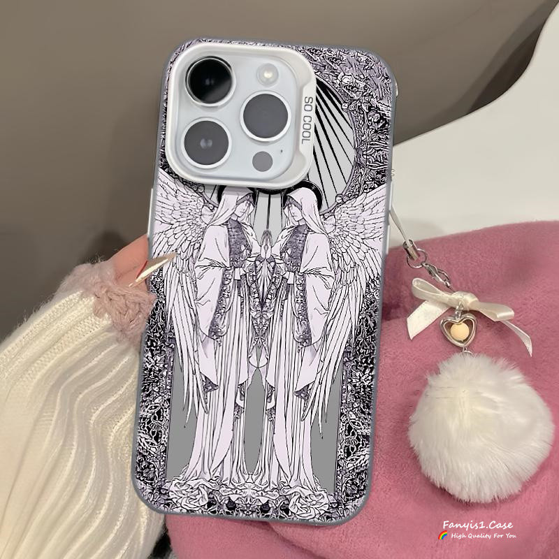Samsung A14 5G M14 S24 + A05 A05s A15 A14 A13 A12 A53 A54 A52 A51 A32 A25 A22 A23 A50 A50s A30s A03s A04 Cool แฟชั ่ นมุมพระเจ ้ าเคสโทรศัพท ์ เลนส ์ Protector ฝาครอบด ้ านหลัง