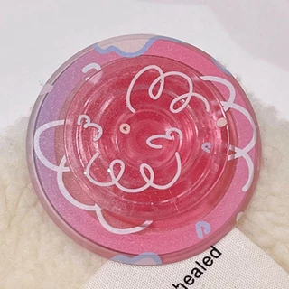 Magnetic Attraction ที่วางโทรศัพท์ Kickstand Dying ดอกไม้สี Smile Kuromi ขนมปังแมว Hello Kitty ขาตั้งสําหรับโทรศัพท์มือถือ Naked Magsafe กรณีแท็บเล็ตโทรศัพท์มือถือ Anti-drop PC Bracket
