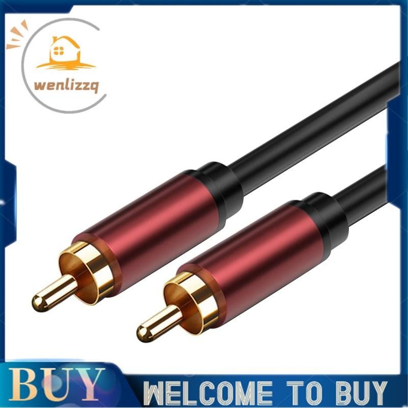 【Wenlizzq 】RCA Lotus Cable Subwoofer Cable AV Cable Lotus Head Audio Cable Projection DVD TV Cable RCA to RCA 5M/16.4Ft