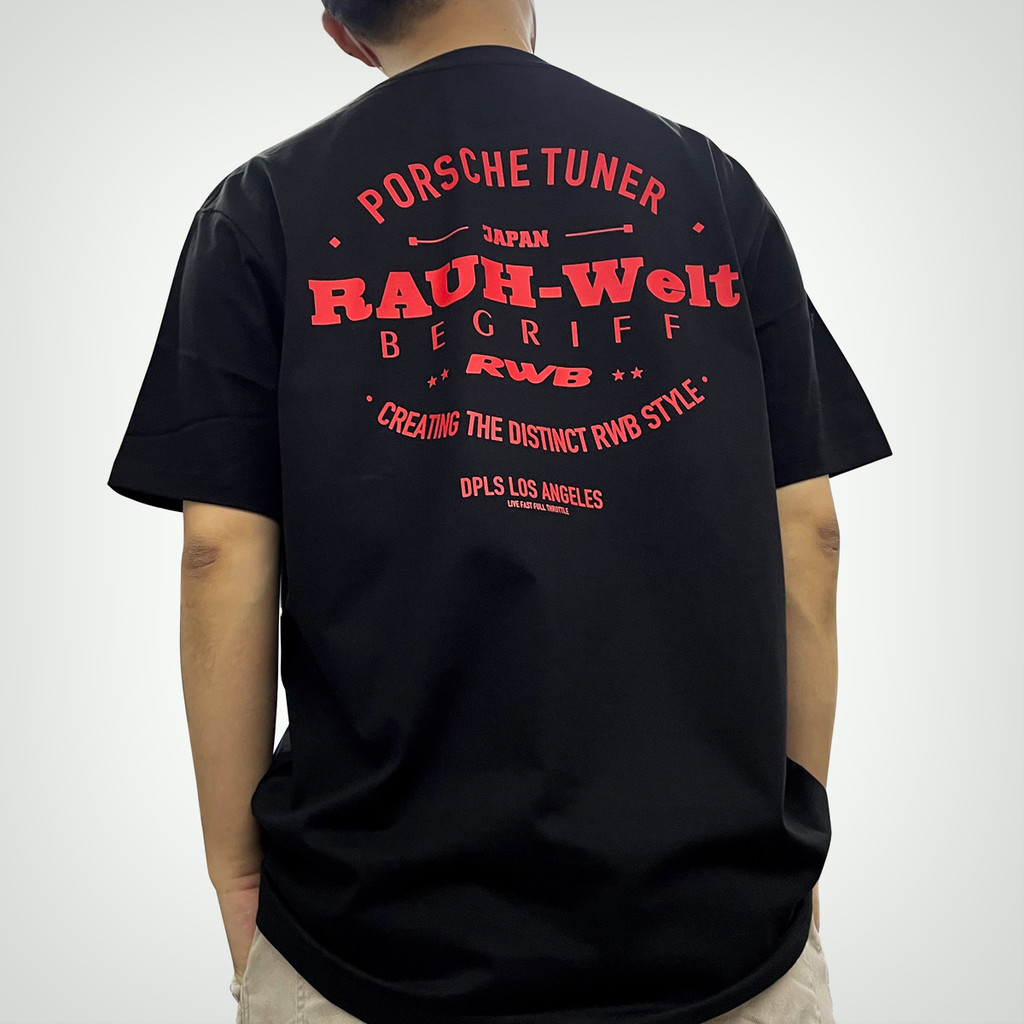 Rwb แขนสั้นใหม่รอบคอผ้าฝ้าย 100% พิมพ์เสื้อยืด Porsche ดัดแปลงรถแขนสั้น