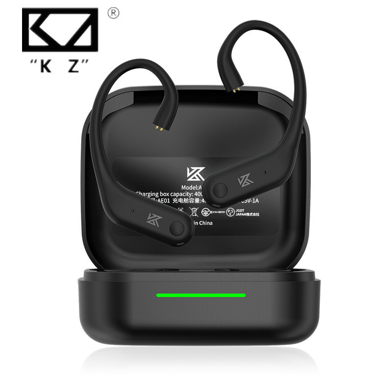 Kz AE01 สายอัพเกรดไร ้ สายบลูทูธ HIFI Wireless Ear Hook C PIN Connector พร ้ อมเคสชาร ์ จ