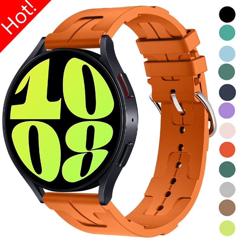 20 มม.22 มม.สายคล้องคอซิลิโคนสําหรับ Samsung Galaxy Watch 6 คลาสสิก 43 มม.47 มม.5 4 40 44 มม.5Pro 45 มม.สําหรับ Huawei GT3 นาฬิกา 2 Pro Universel