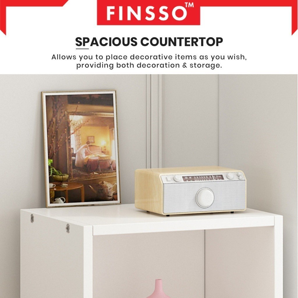 พร้อมส่ง!! FINSSO ชั้นวางของ ชั้นวางหนังสือ ชั้นอเนกประสงค์ / Omar Bookshelf / Storage Organizer Cabinet - รูปที่ 5