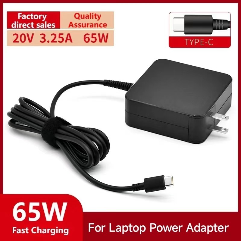 65w USB C Power Adapter Type C PD Wall Fast Charger สําหรับ Dell Latitude, Lenovo, Huawei Matebook, 