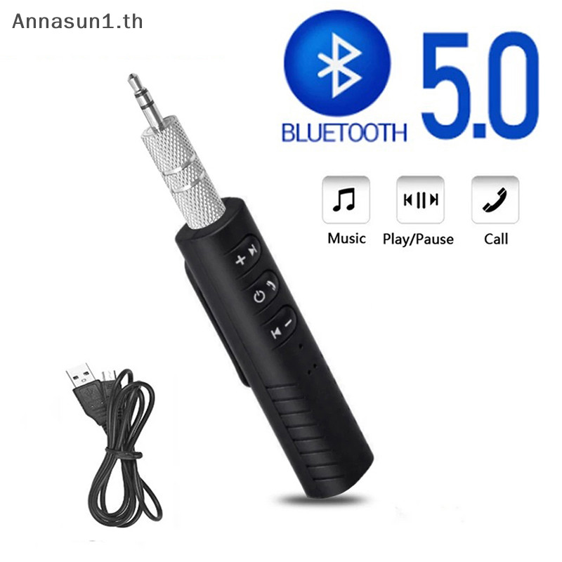 Annasun Wireless 5.0 Receiver Adapter แจ ็ ค 3.5 มม . สําหรับรถเพลง Aux TH