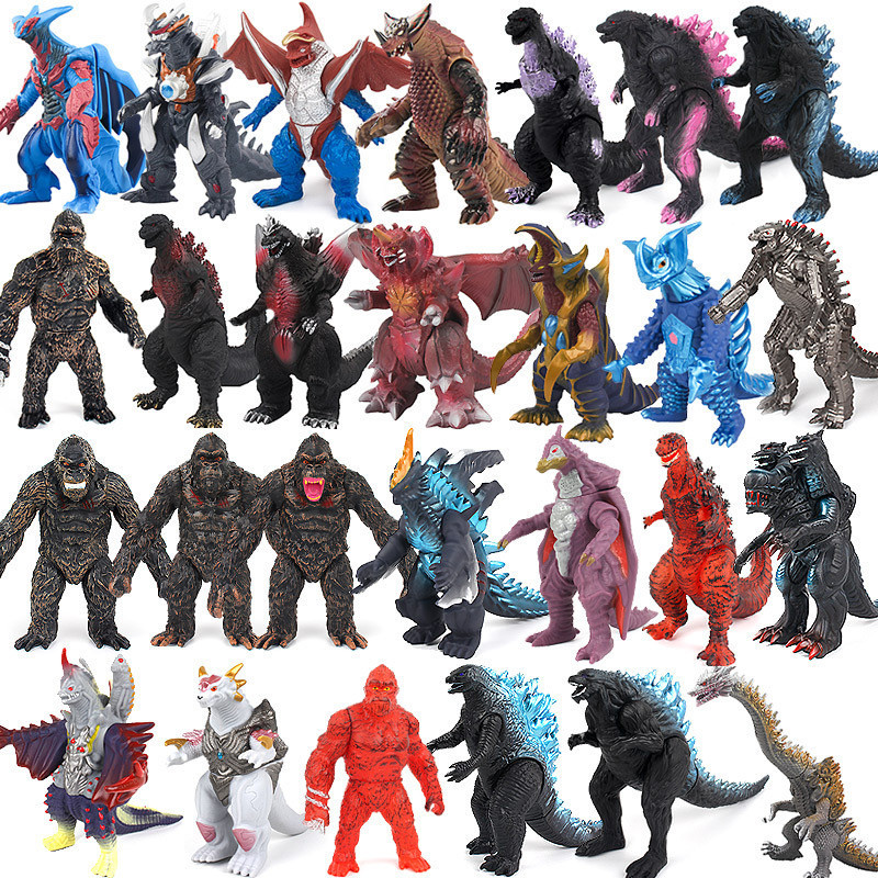 Godzilla Vs Kong Dinosaur King Kong Action Figure เด ็ กเล ่ นของเล ่ นสําหรับเด ็ กของเล ่ นสะสม