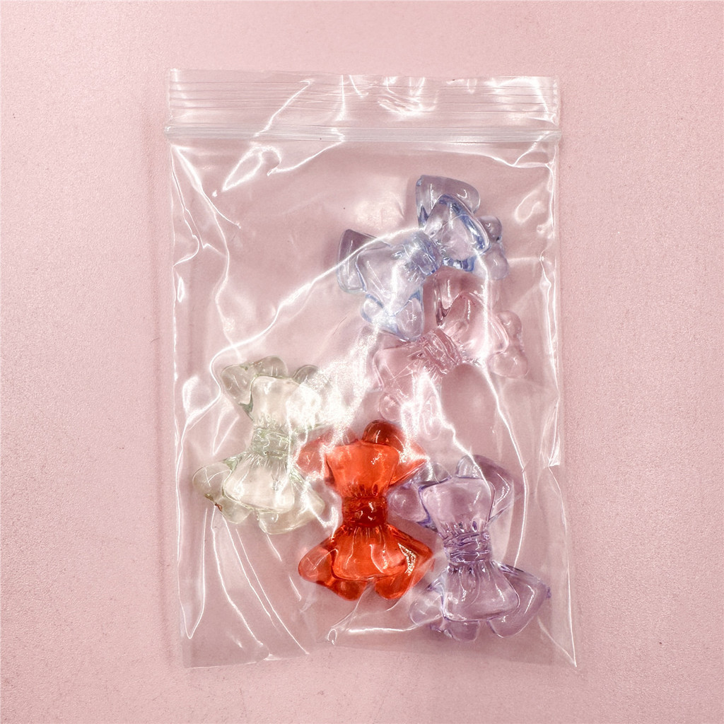 5pcs 22.2 28.6 มม.อะคริลิค DIY Charms หลวมลูกปัด Bowknots รูปที่ 6
