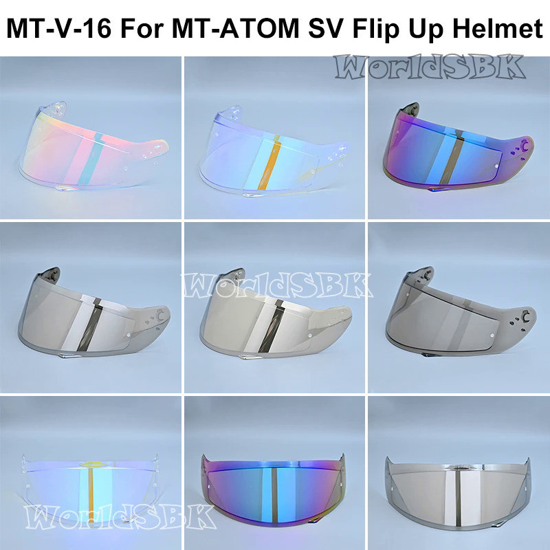 Mt-v-16 ATOM SV หมวกกันน็อค MT Disposter หมวกกันน็อค Library Visor เลนส์