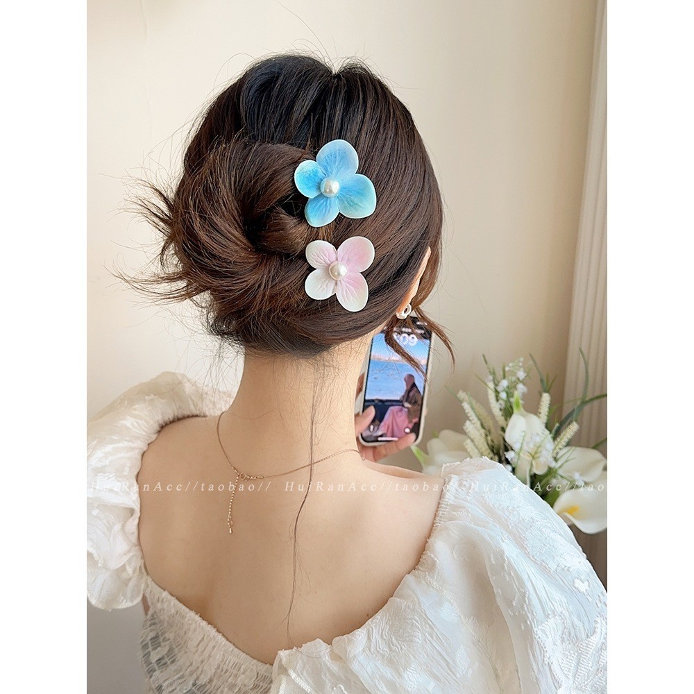 Jojo COCO กิ ๊ บติดผมดอกไม ้ มุกผู ้ หญิง 2024 สไตล ์ ใหม ่ Headwear พร ้ อมอารมณ ์ หวาน