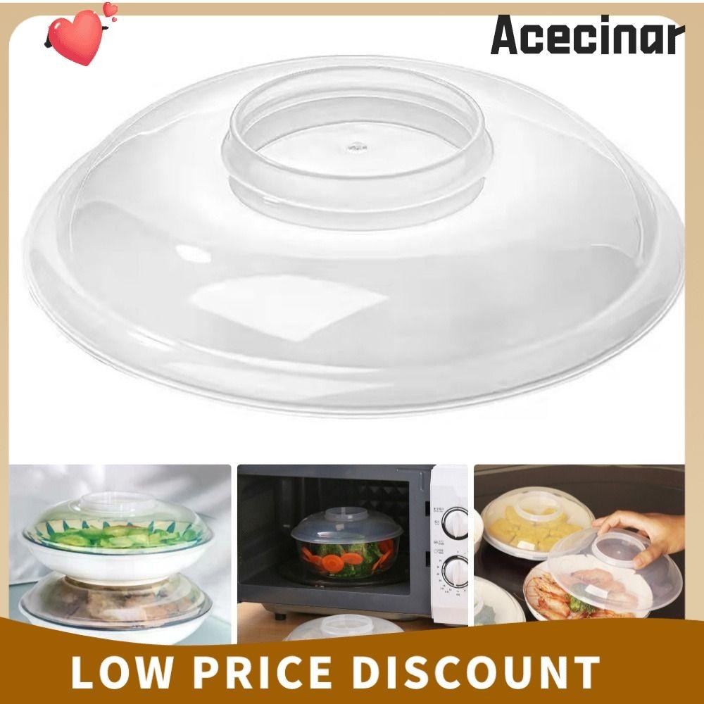 Acecinar 1 ชิ ้ นไมโครเวฟความร ้ อน Lid, ชามสดฝาปิดทนอุณหภูมิสูงไมโครเวฟ Splatter Cover, การเก ็ บรักษาความร ้ อนหลุม Anti-oil Splash ฝาครอบจาน