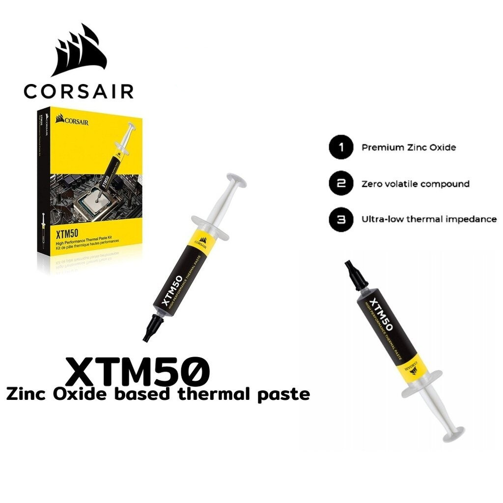 CORSAIR XTM50 SILICONE ZINC OXIDE BASED THERMAL PASTE 5กรัม