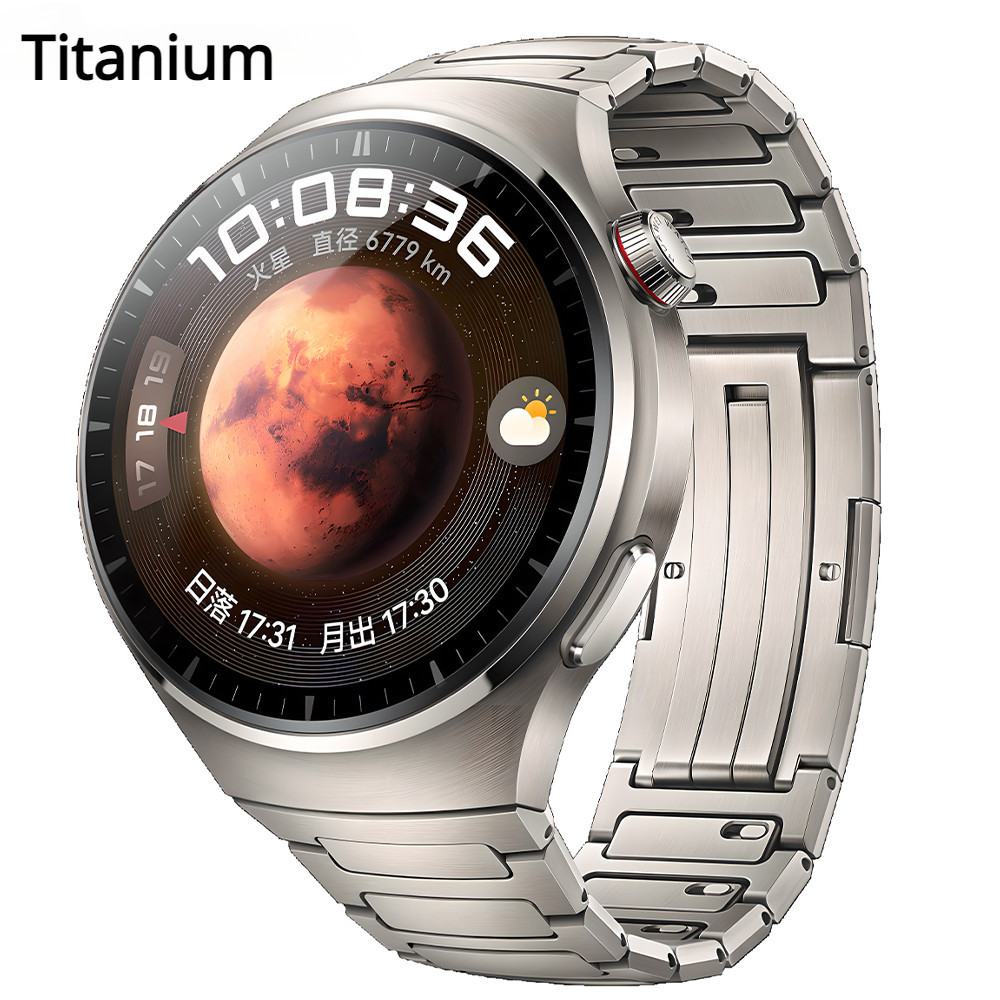 Original No Gaps Luxury Titanium Alloy Strap ใช้งานร่วมกับ Huawei Watch 4 Pro สร้อยข้อมือโลหะสําหรับ Huawei Watch 4 Pro Business Band