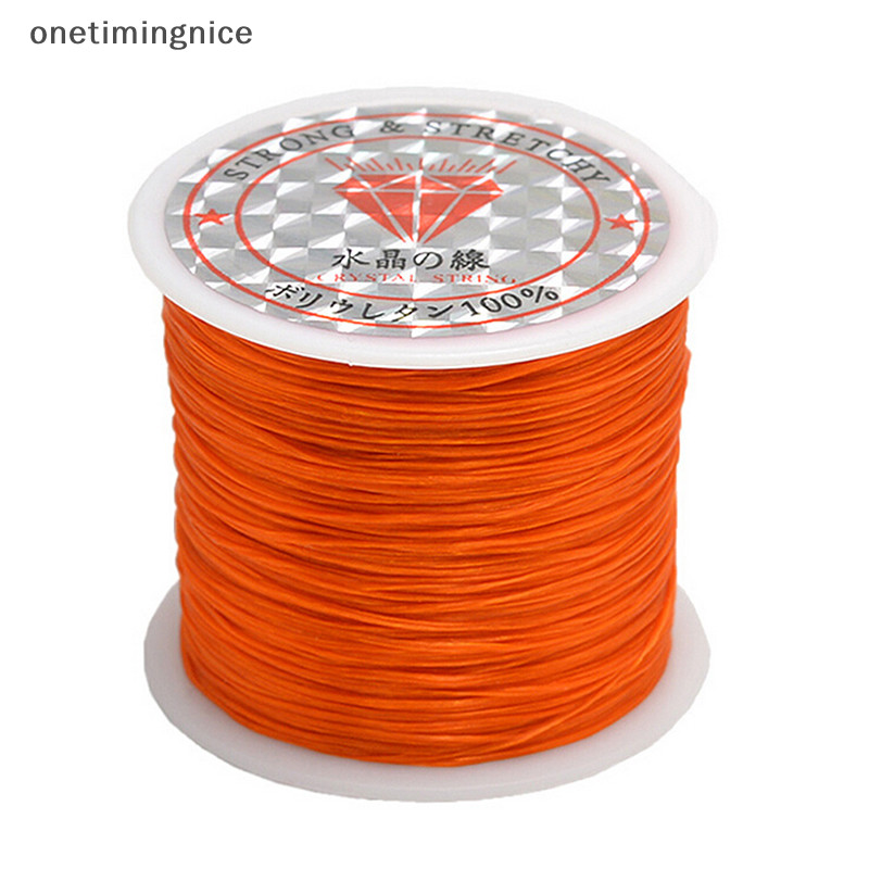Onetimingnice 50M Strong Stretch Elastic Cord เชือกลวดสร้อยข้อมือสร้อยคอลูกปัด 0.5 มม., OTN