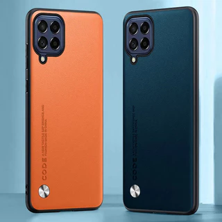 หรูหรา PU หนังสําหรับ Samsung Galaxy A12 A22 A42 M12 M22 M32 4G M42 5G F42 ปกหลังซิลิโคนป้องกันโทรศัพท์กรณี Coque