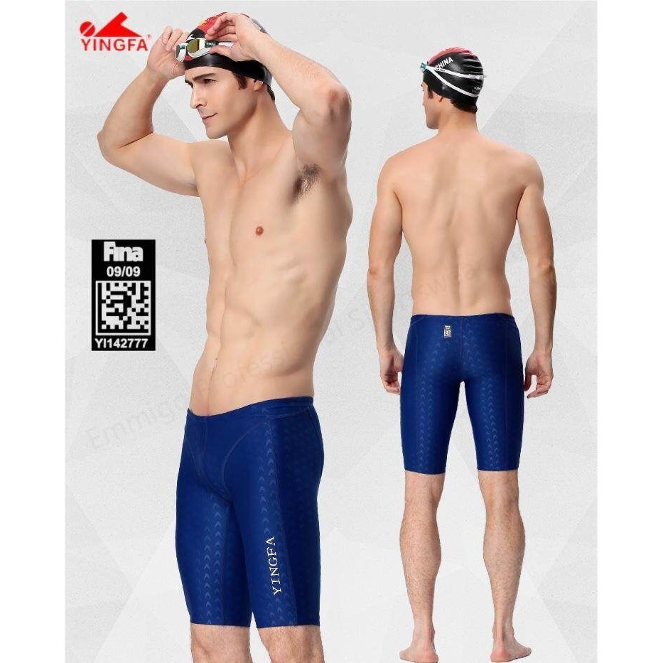 Fina ได้รับการอนุมัติผู้ชายว่ายน้ํามืออาชีพ Jammer Boys กางเกงว่ายน้ํา Sharkskin Mens Training ชุดว่ายน้ําการแข่งขัน Racing ชุดว่ายน้ํา