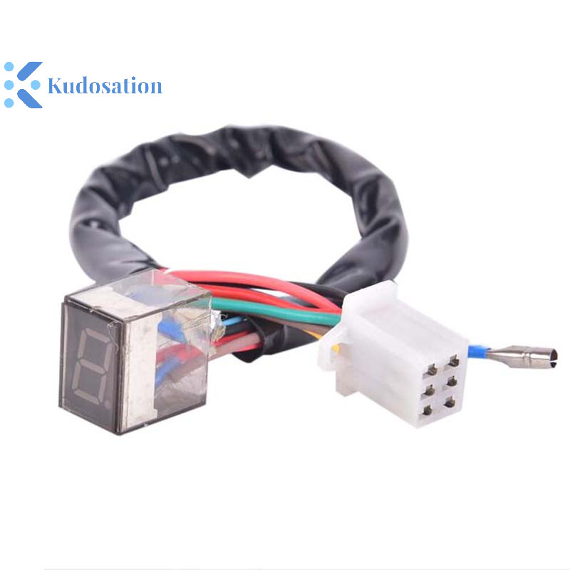 คุโดส LED Universal Digital Gear Indicator จอแสดงผลรถจักรยานยนต์ Shift Lever Sensor Nice
