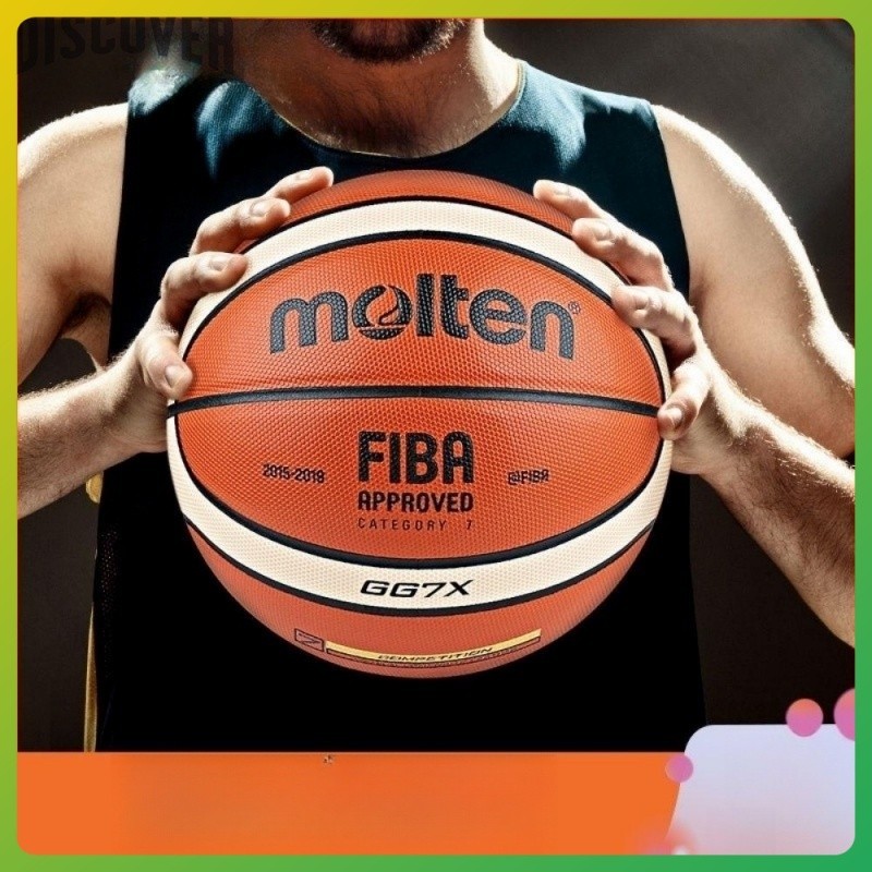 Molten GG7X BG5000 Basketball Size 7 หนัง PU กันลื่นคุณภาพสูงของแท้สําหรับเล่นในร่มและกลางแจ้ง