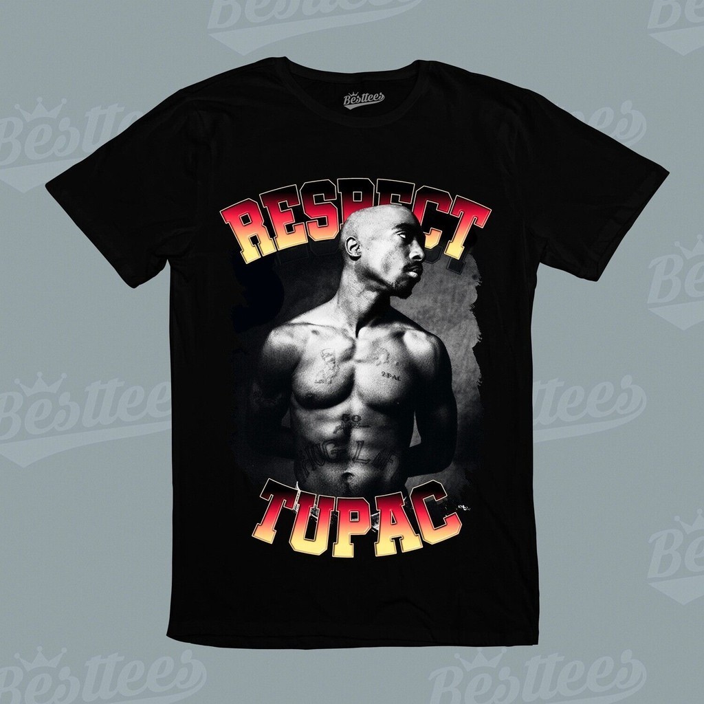 2pac Tupac Shakur Gangsta Gangster Rap Rapper West Coast Hip-Hop R & B Tee เสื้อยืด