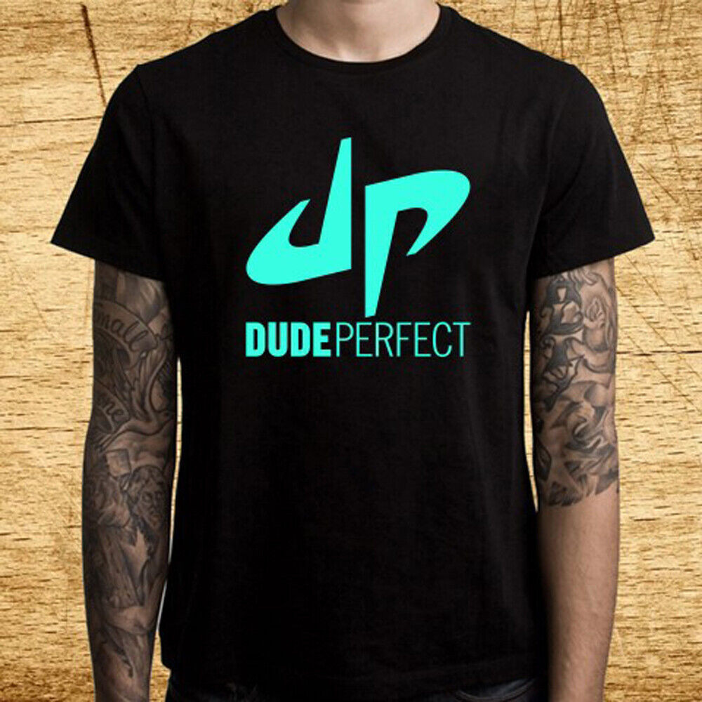 Dude Perfect Logo เสื้อยืดผู้ชาย Vlogger อันโด่งดัง