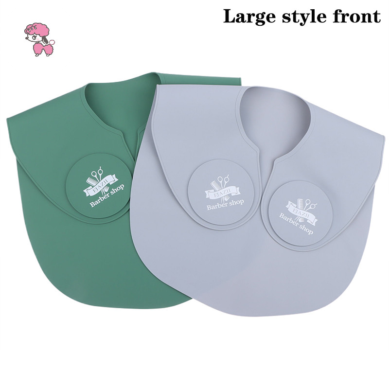 Grl ซิลิโคนผม Cutg ปลอกคอย้อมผมผ้าคลุมไหล่ Hairdressing Cape คอ Wrap Guard ตัดผมไหล่ Pad ผ้าพันคอ TH