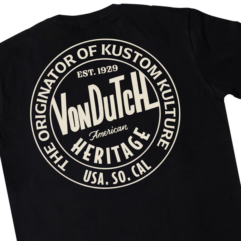 [Ori] เสื้อยืด Von Dutch Q14 สีดํา B32441