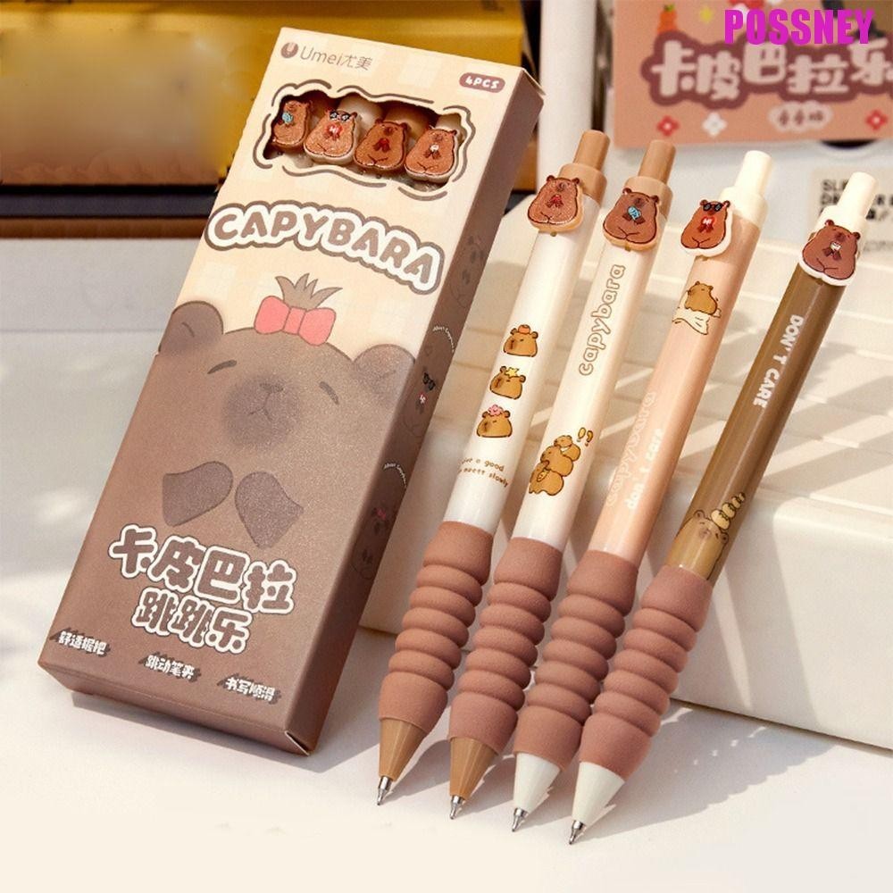 Possney Capybara เจล Pen, Kawaii หมึกสีฟ ้ า Erasable Pen, Creative 0.5 มม.ST Nib การ ์ ตูนน ่ ารักปากกาโรงเรียน