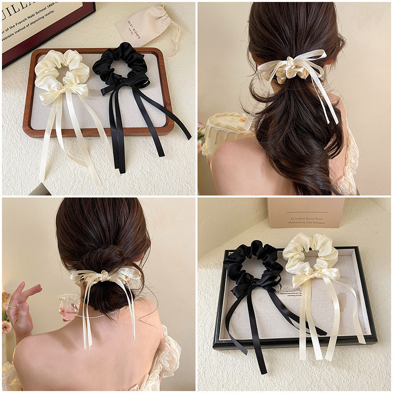Ins Bow Shape Hair Band ริบบิ ้ นสร ้ างสรรค ์ เชือกผมแฟชั ่ น Photo Props สาวของขวัญอุปกรณ ์