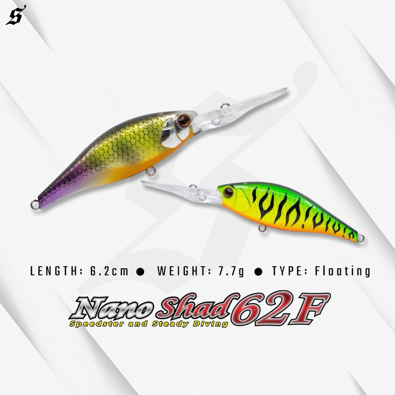 SENSES NANO SHAD 62F เหยื่อลอยน้ํา 62 มม. 7.7g เหยื่อตกปลา
