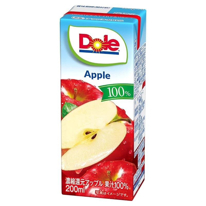 Dole DOLe Apple 100% LL 200ml x 18 bottles