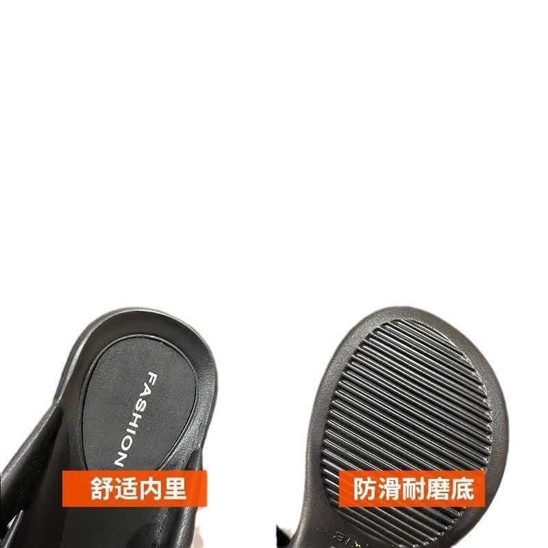 「DR」 รองเท้าแตะผู้หญิงแฟชั่นรองเท้าแตะเพิ่มความสูง Casual All-Match EVA Anti-Slip Soft Sole Star สไตล์เดียวกันชายหาดริมทะเลขนาด: 36-41