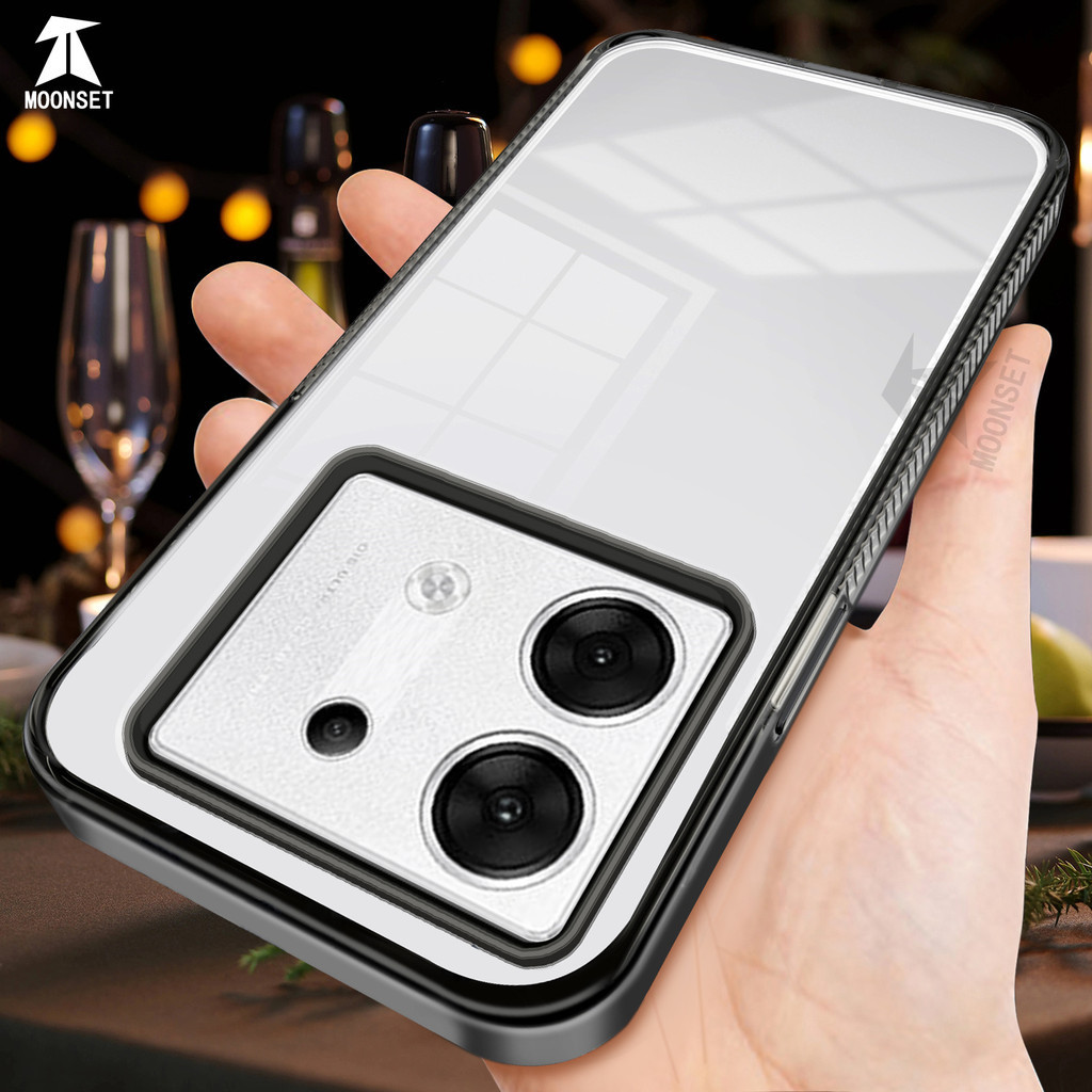 สําหรับ infinix Zero 30 5G กรณีล้างกลับ Non-Yellowing หรูหราโปร่งใสกันกระแทก Anti-Scratch กันชนฝาครอบ Shell