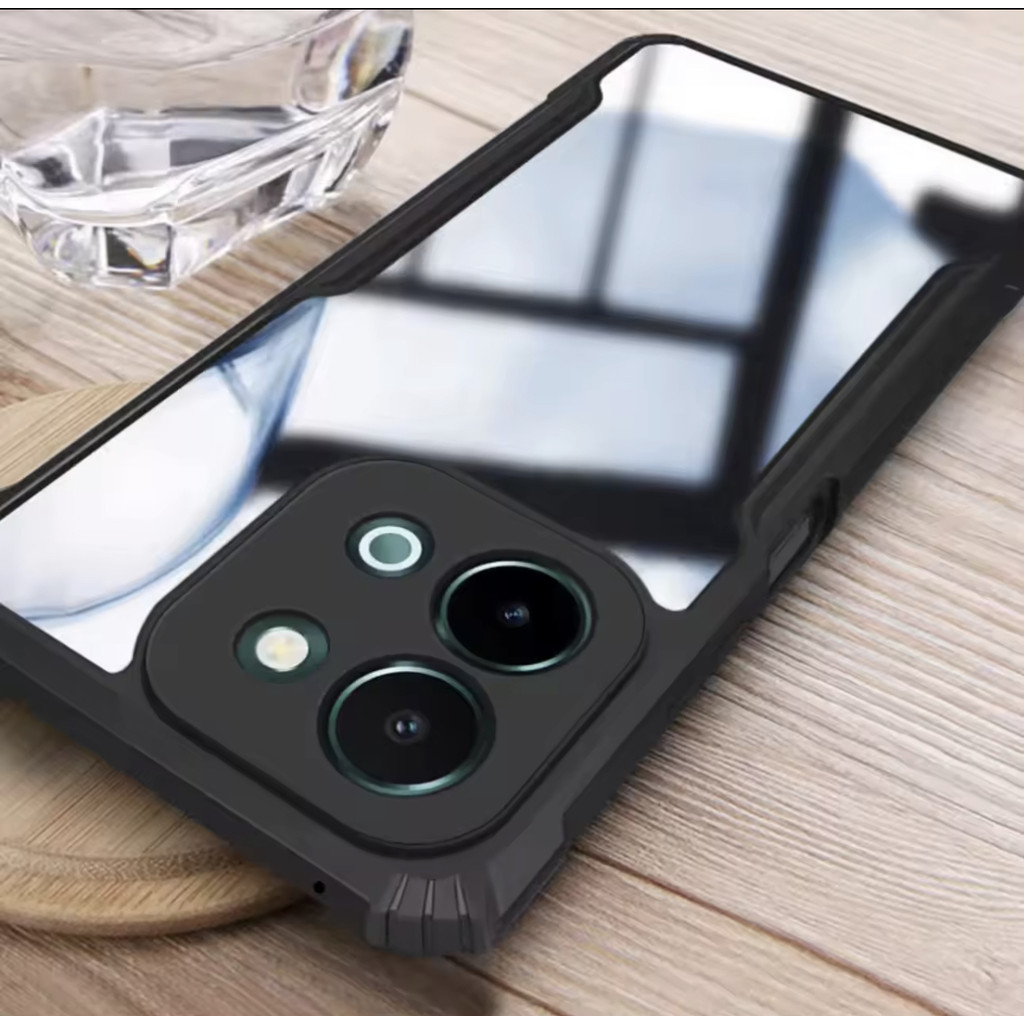 เคสโทรศัพท์ กันกระแทก ขอบนิ่มหลังแข็ง Case for VIVO V50 5G /Y28 4G/V50lite/V60/Y29/Y19S/Y200/Y39/Y04 เคสใสขอบสี PC+TPU - รูปที่ 5