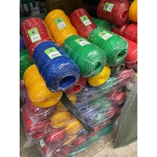 เชือกไนล่อนเต็มลูก0.9มิล-3.5มิล(เกรด A ตราเรือใบ) ม้วนใหญ่ สีเขียว เหลือง เเดง น้ำเงิน ดำ