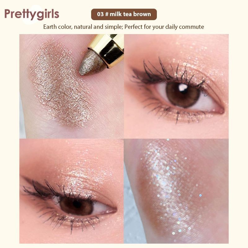 PY.th YZS ปากกาอายแชโดว์ไฮไลท์ แบบ 2IN1 ไฮกลอส กันน้ํา ปากกาอายแชโดว์ ไฮไลท์ แบบสองหัว ไม่เลอะ - รูปที่ 2