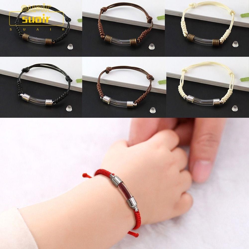 ซูร์ ปรารถนา ขวด สร้อยข้อมือ, โซ่ถักเปีย โชคดี เสน่ห์ น้ําหอม หลอดเลือดดํา สร้อยข้อมือ, ของขวัญปรับเปิดได้อนุสรณ์โค้งหลอดจี้