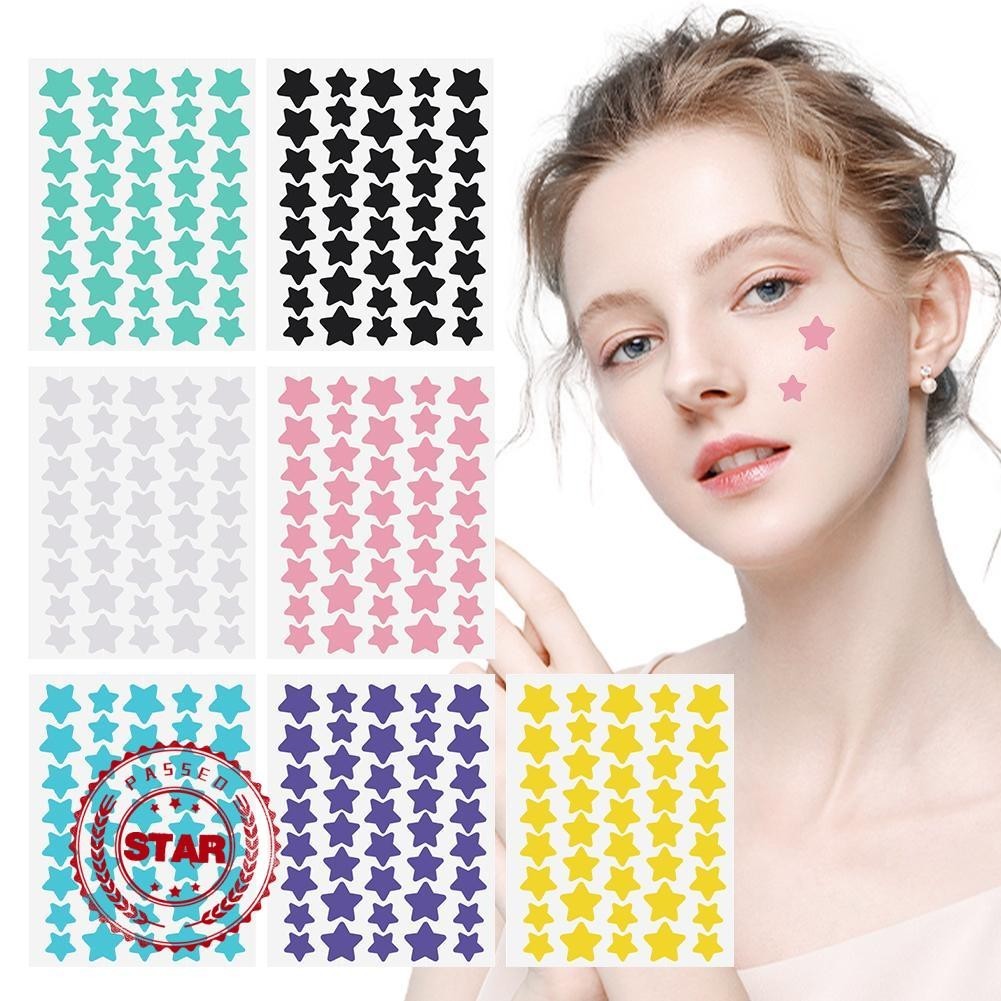 40ชิ้น/แผ่นแผ่นแปะสิวpeสีสันรูปดาวครอบคลุมสิวสิวสิวแพทช์k8b8