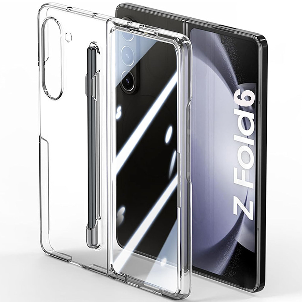 เคสพร้อมปากกาสําหรับ Samsung Galaxy Z Fold 6 ตัวป้องกันหน้าจอในตัว S ที่ใส่ปากกา