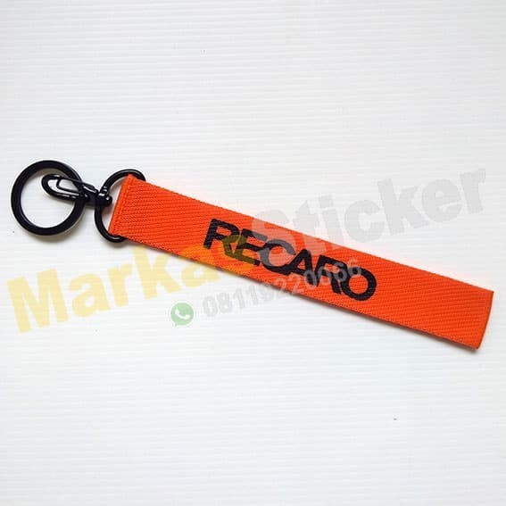 Recaro Orange Motorcycle Car Key Holder พวงกุญแจที่กําหนดเองความงามโลโก้ยานยนต์แบรนด์ landyard id ca