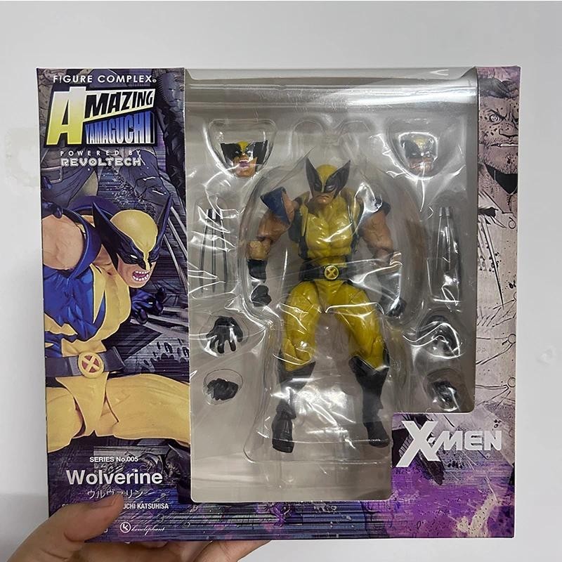 Revoltech YAMAGUCHI Wolverine Action Figure ของเล่น Logan X-Men ของเล่น Joint ตุ๊กตาเคลื่อนย้ายได้
