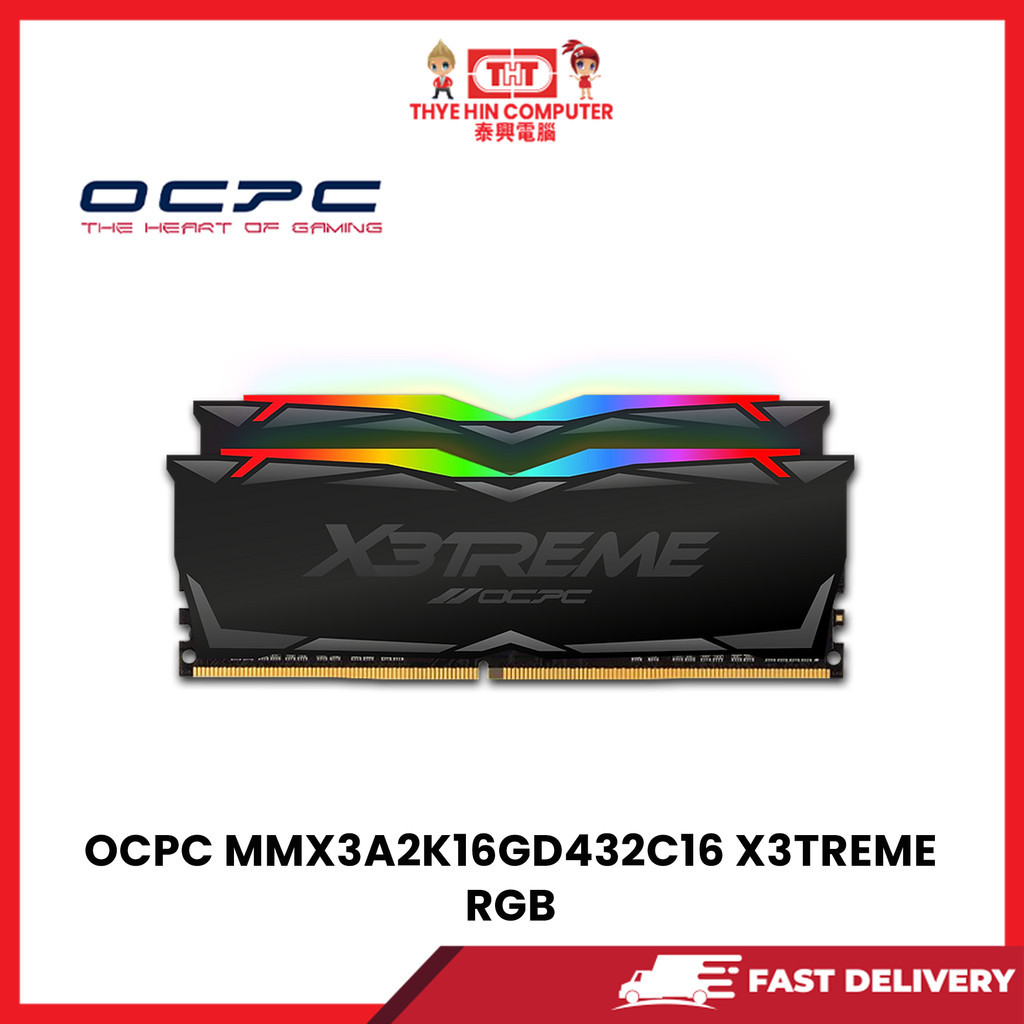 Ocpc MMX3A2K16GD432C16 X3 RGB DDR4 3200 8GB X 2 C16 PC RAM