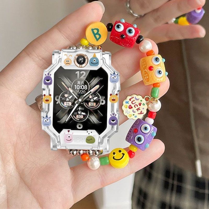 imoo สายซิลิโคน สำหรับ Imoo Z1 Z6 Z7 Z2 Z5 สายนาฬิกา สร้อยข้อมือเชือกลูกปัดการ์ตูน