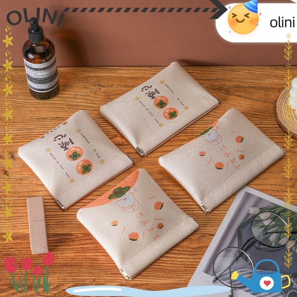 กระเป๋าใส่เหรียญหนัง PU แบบพกพา [Olini]