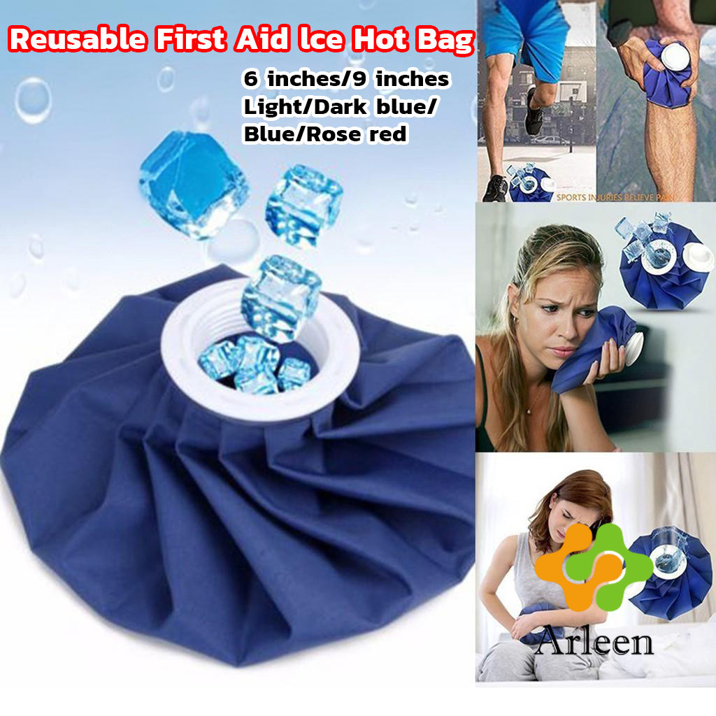Arleen ถุงประคบ เย็น/ร้อน ฝาปิดขนาดใหญ่ กันน้ำได้เป็นอย่างดี น้ำหนักเบา พกพาได้ง่าย Ice Packs