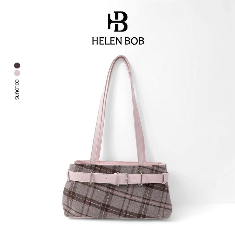 HelenBob กระเป๋าผ้าออกซ์ฟอร์ดผู้หญิง พร้อมเย็บฟรีไซส์ซิปสปริงกระเป๋าสะพาย