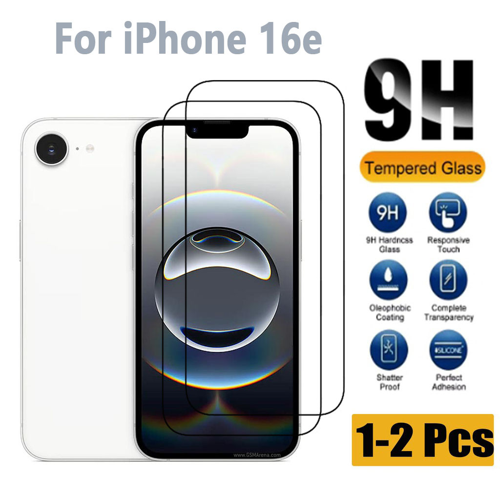 1-2 ชิ้นiPhone 16eกระจกนิรภัยป้องกันหน้าจอสําหรับiPhone SE 4 SE4 SE 2025 2022 2020 X XS Max XR 16 15
