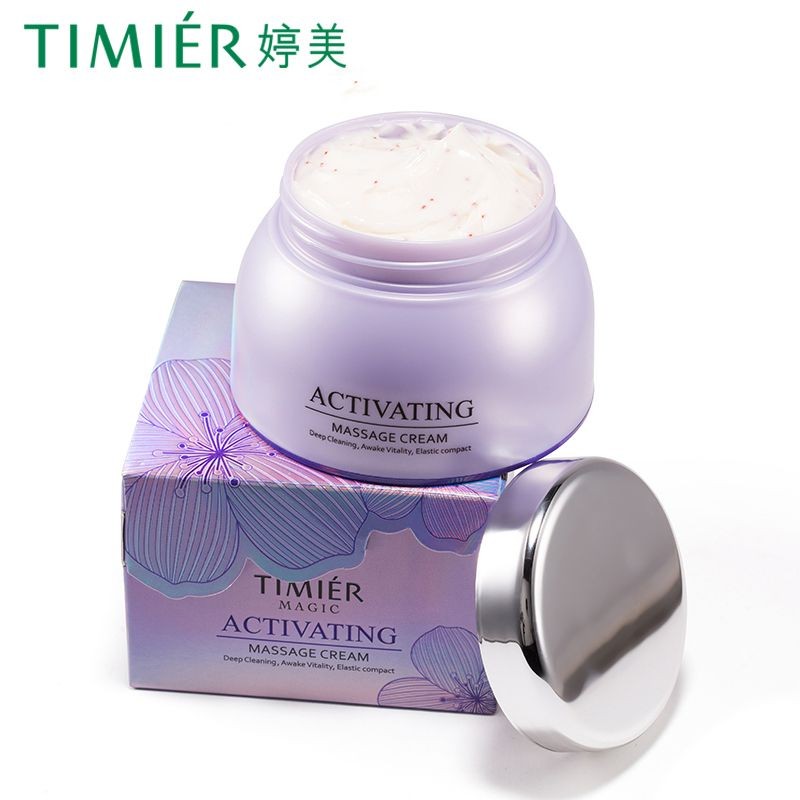 Tingmei Beautify Skin Yeast Light Fresh Rejuvenating ครีมนวด Moisturizing Brightening ลบสีเหลืองทําค