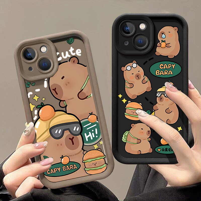 น่ารัก Capybara สําหรับ Samsung Galaxy J8 2018 j810 A10 A12 J4 J6 Plus J7 Prime A05 A01 A13 A22 A23 