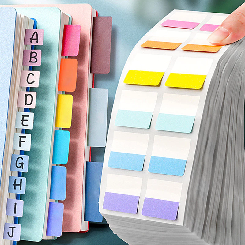 60/120/240 ชิ้น Multicolor ป้ายสติกเกอร์โรงเรียน Office Classification Index Tag Sticky Notes สติกเกอร์ชุด